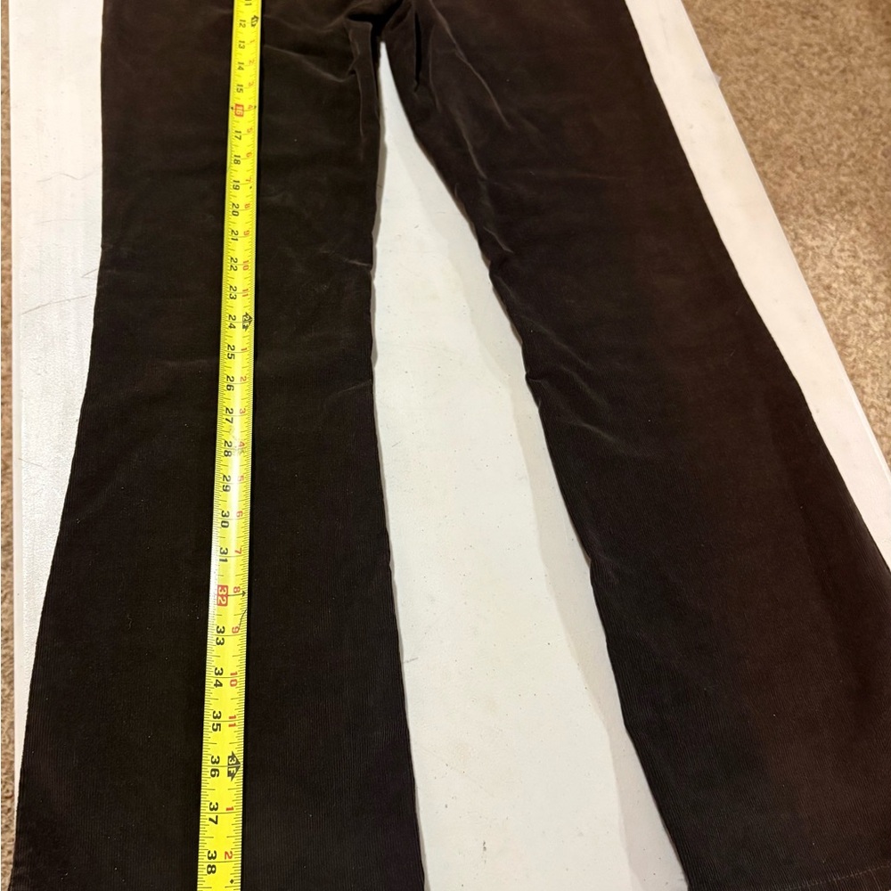 Levi's Dark Brown Corduroy Jeans | Slender Boot Cut  | Size 6 - Picture 8 of 10